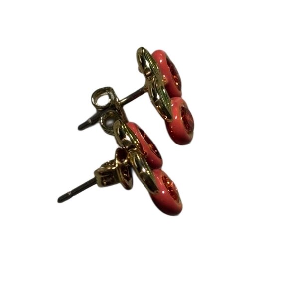 Coach GT Red Cherry Stud Earrings - Picture 3 of 3